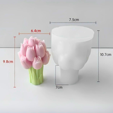 Molde Ramo de Tulipanes (Día de las madres)