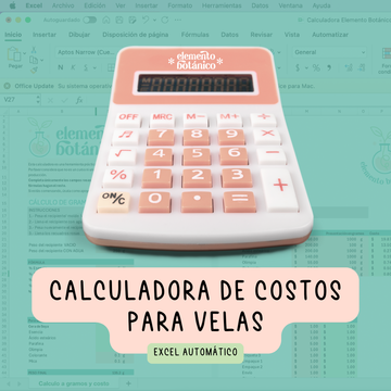 Calculadora - costos de velas (Excel)