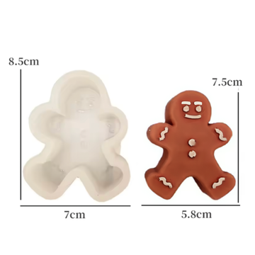 Molde para Velas galleta de jengibre (Navidad)