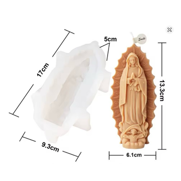 Molde para Velas Virgen María (Navidad)