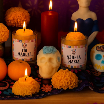 Molde Cempasúchil Grande (Día de Muertos y Halloween)