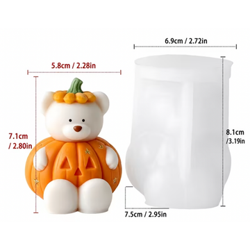 Molde para Vela Osito gigante (Día de Muertos y Halloween)